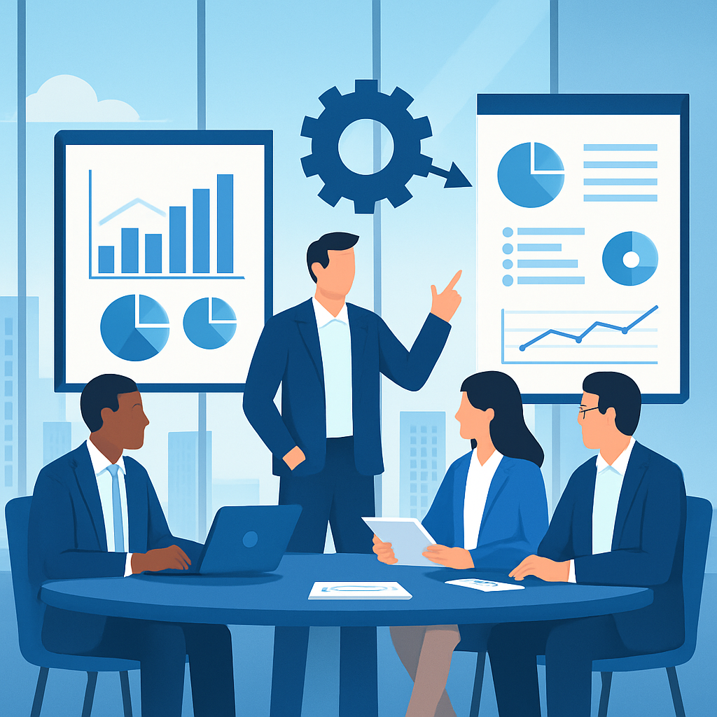 Abstract technology illustration for operational efficiency.